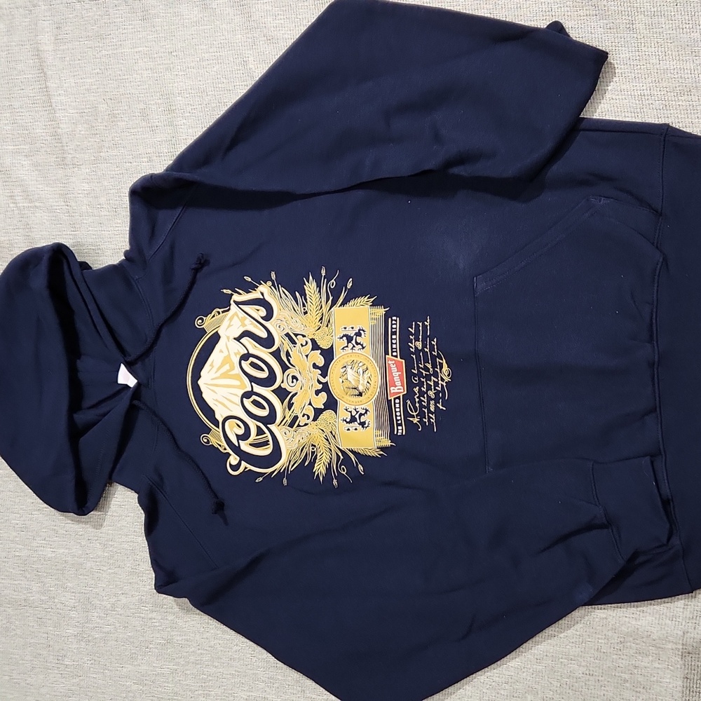 Vintage Y2K Coors Banquet Badger Sport Pullover Hoodie - Size Medium